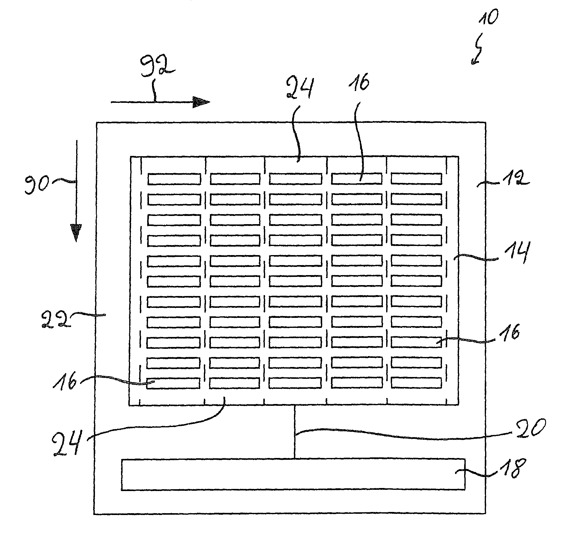 Antenna apparatus and method for electronically pivoting a radar beam