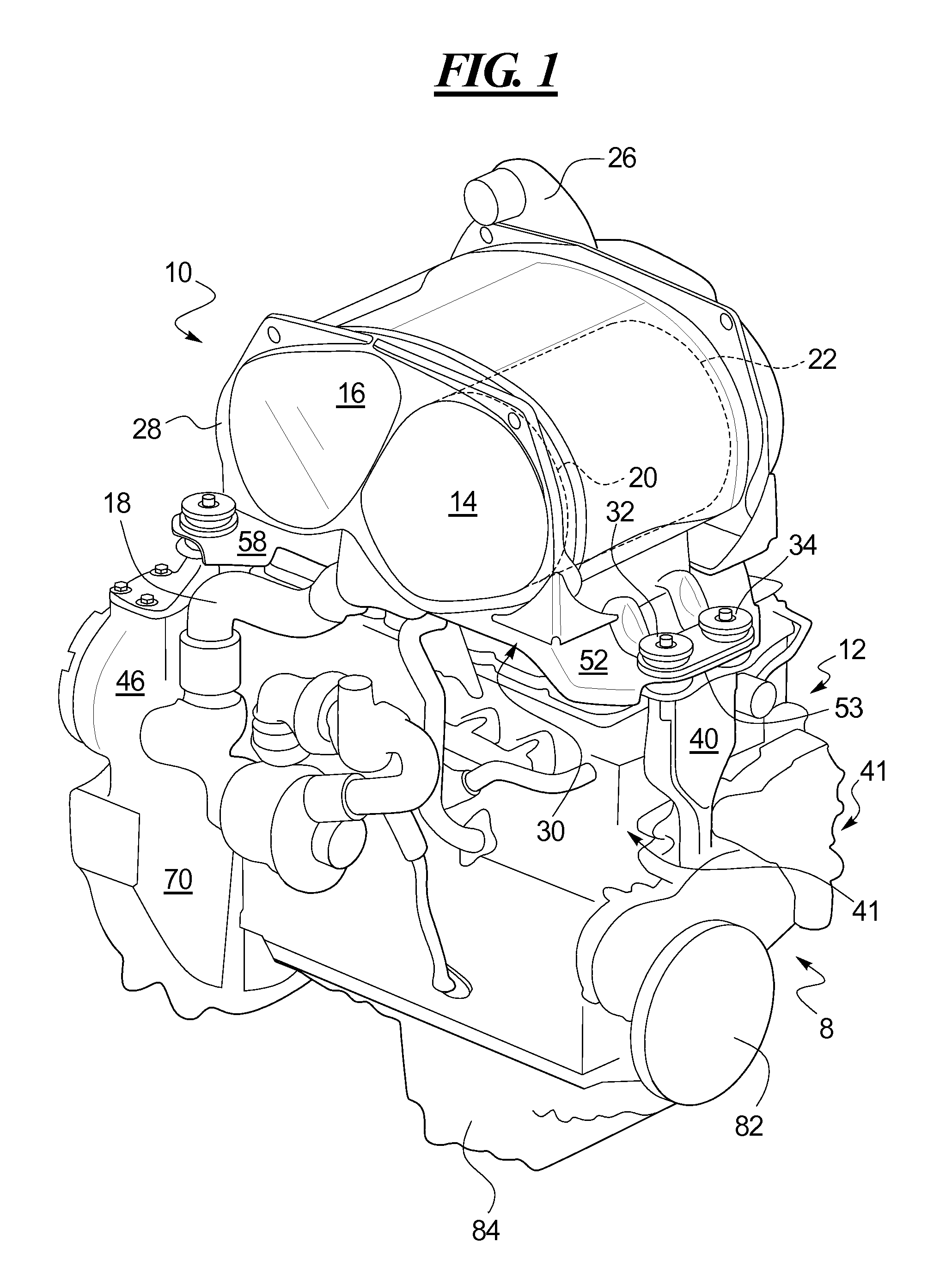 Exhaust Gas Aftertreatment Support Assembly