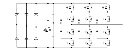 Mine anti-explosion frequency conversion device with low switching frequency