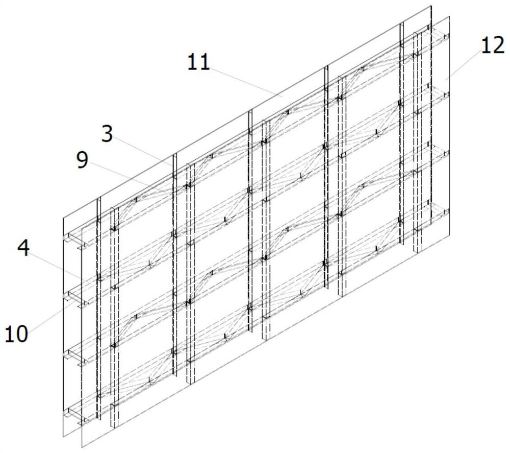 Offshore wind power truss concrete cylindrical foundation