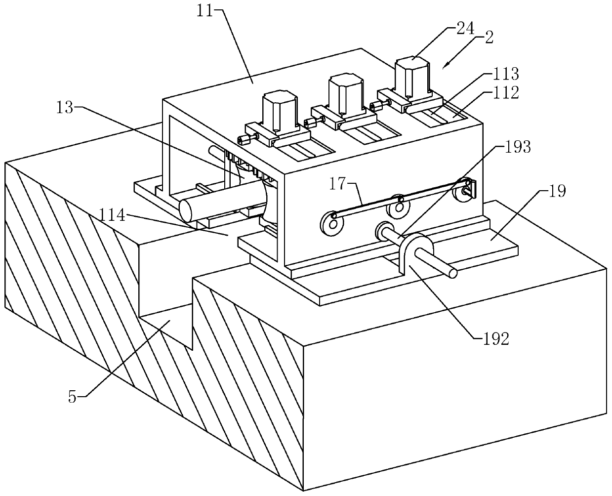 Direct-buried type high-voltage cable automatic laying device and laying method