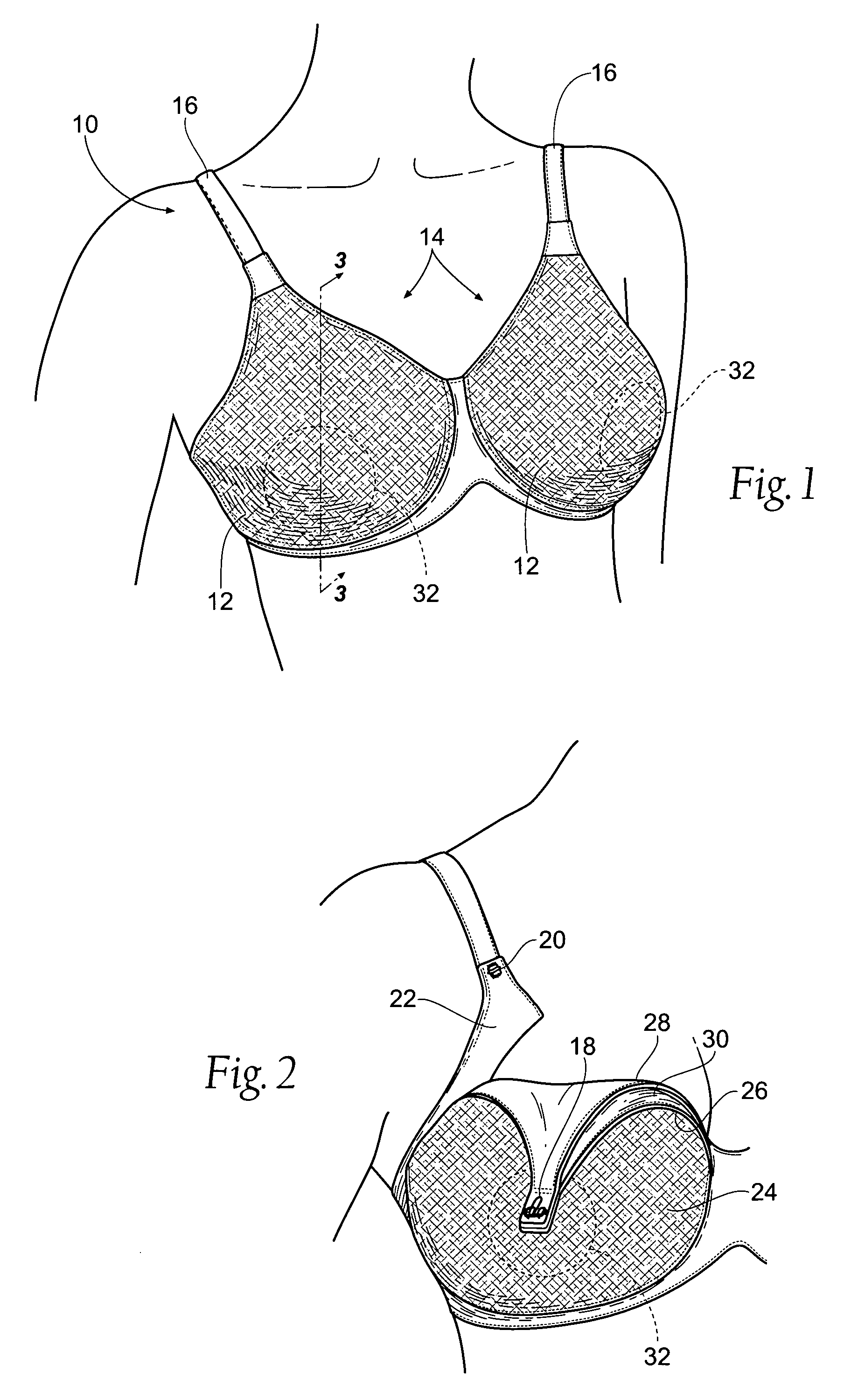 Nursing bra with pocket