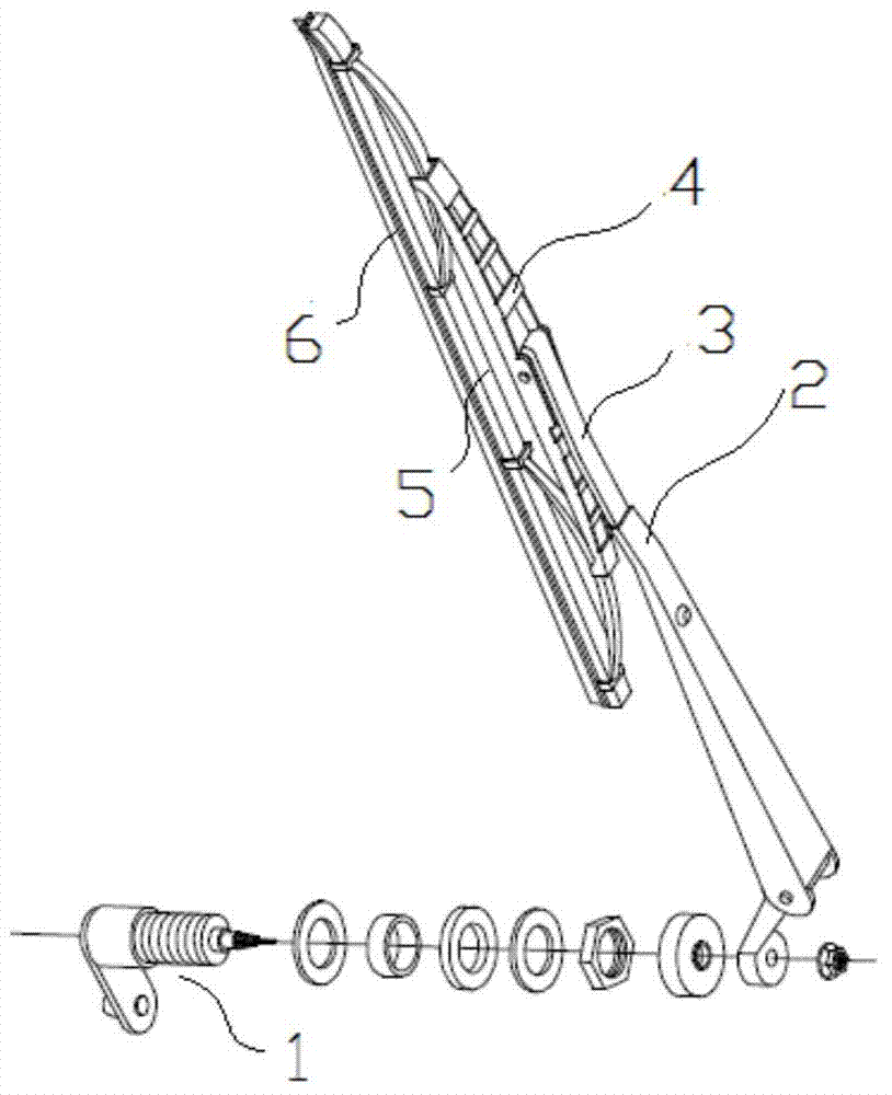 Longitudinal moving windscreen wiper