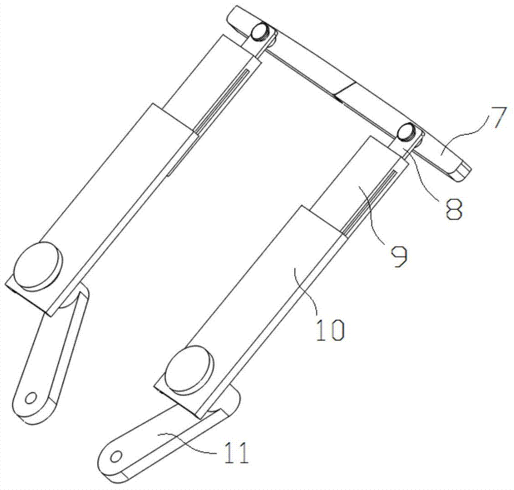 Longitudinal moving windscreen wiper