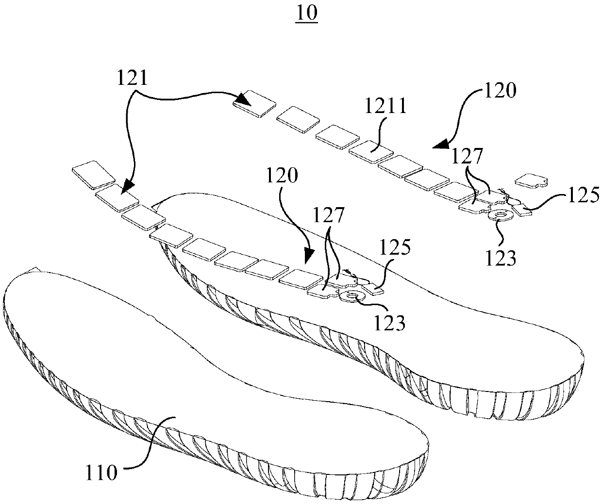 Shoe soles of intelligent shoes and intelligent shoes