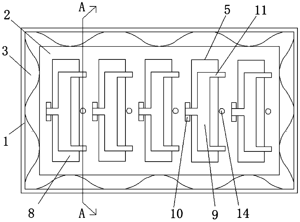 Injection packaging box with buffer function