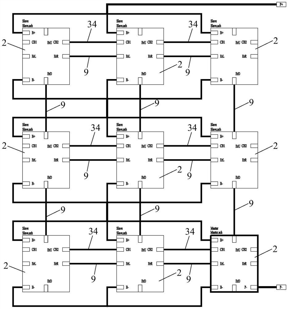 General lithium battery pack series-parallel connection framework