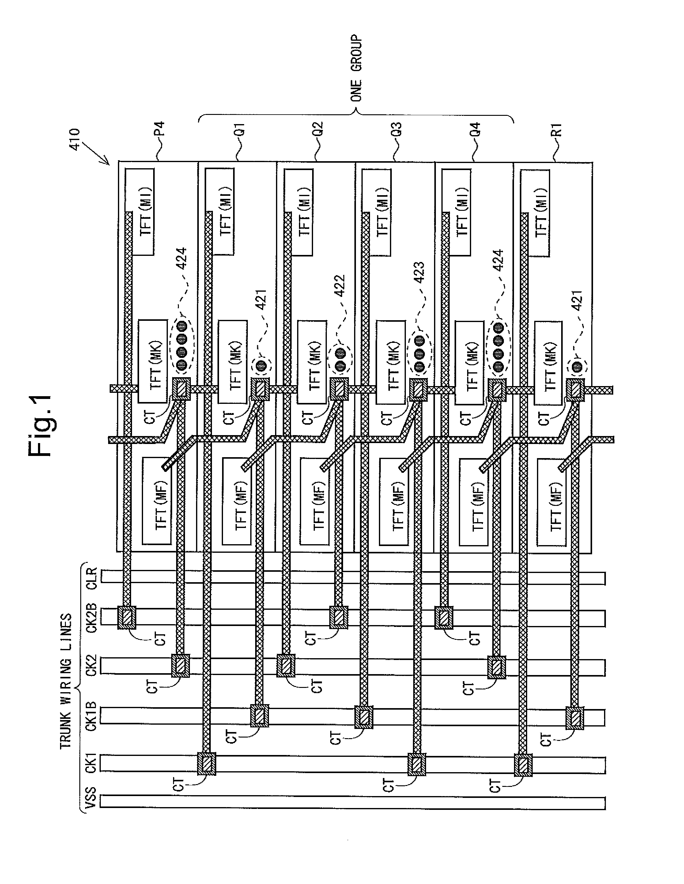 Scanning signal line drive circuit and display device including same