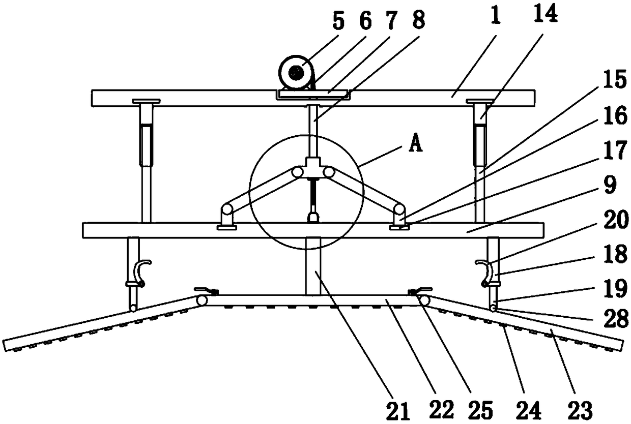 Agricultural greenhouse sprinkler irrigation device