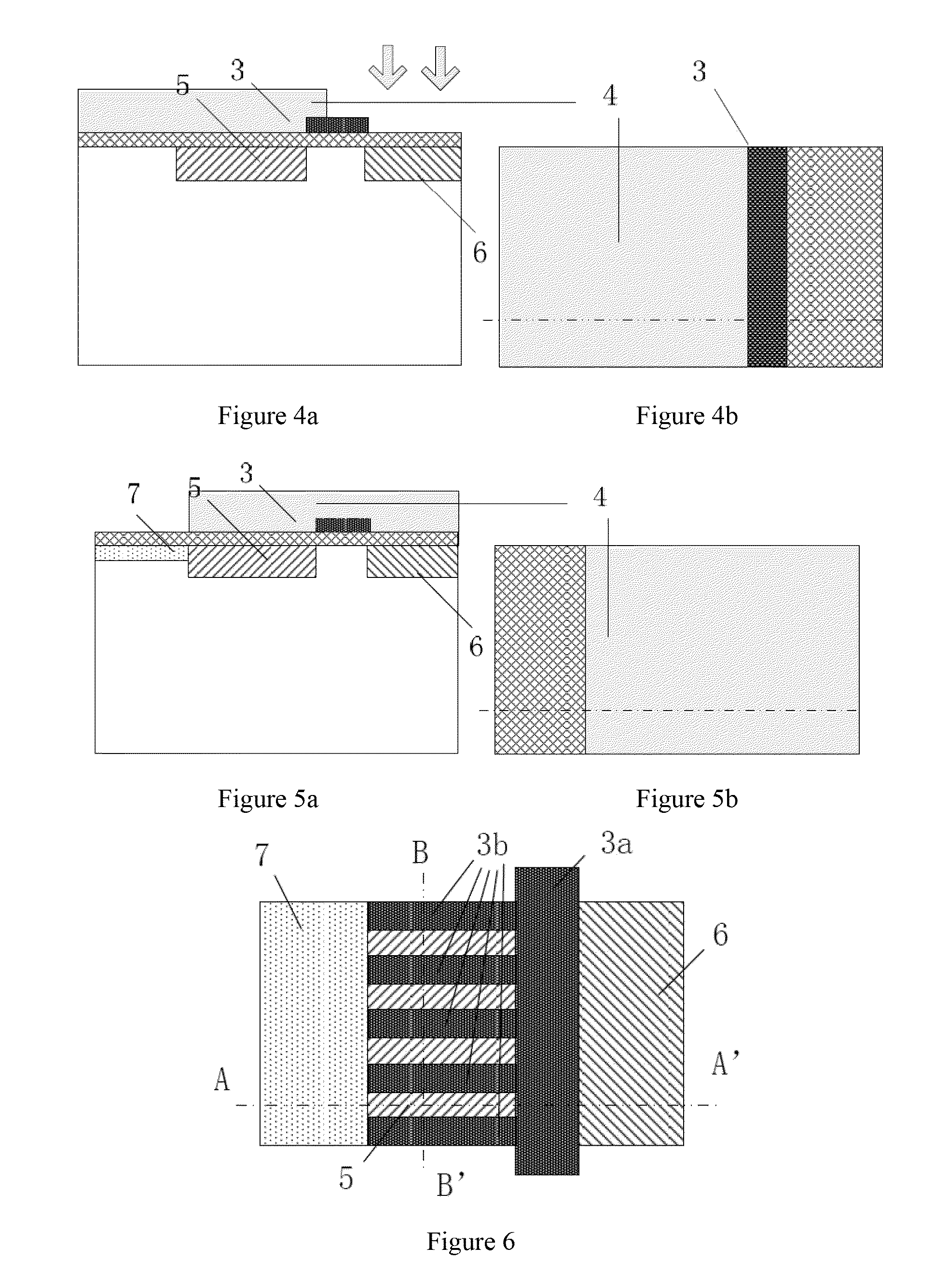 Combined-source MOS transistor with comb-shaped gate, and method for manufacturing the same