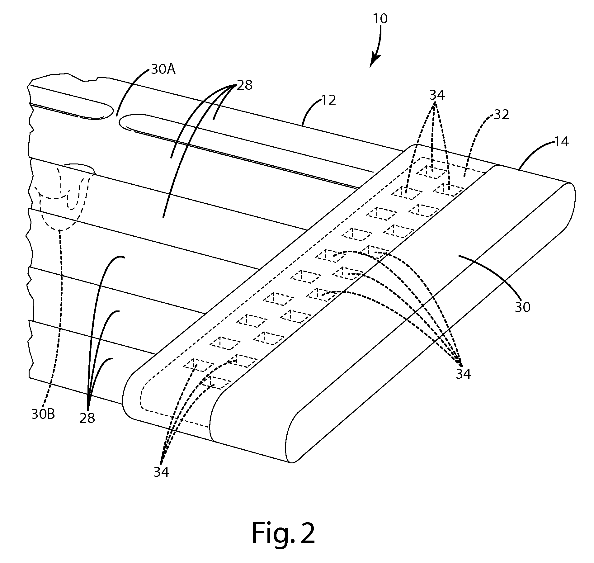 Molded load bearing surface and method of manufacture