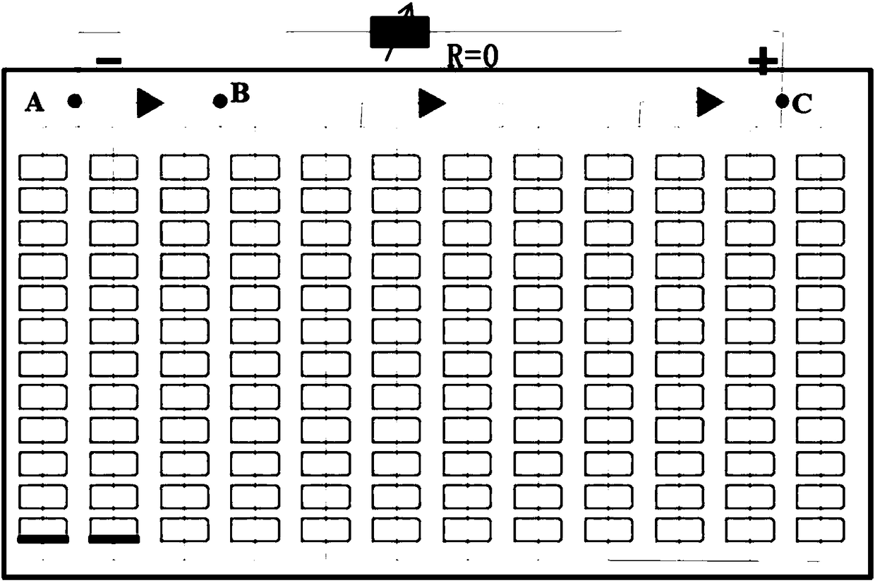 Method for testing hot spot temperature of half-chip photovoltaic module