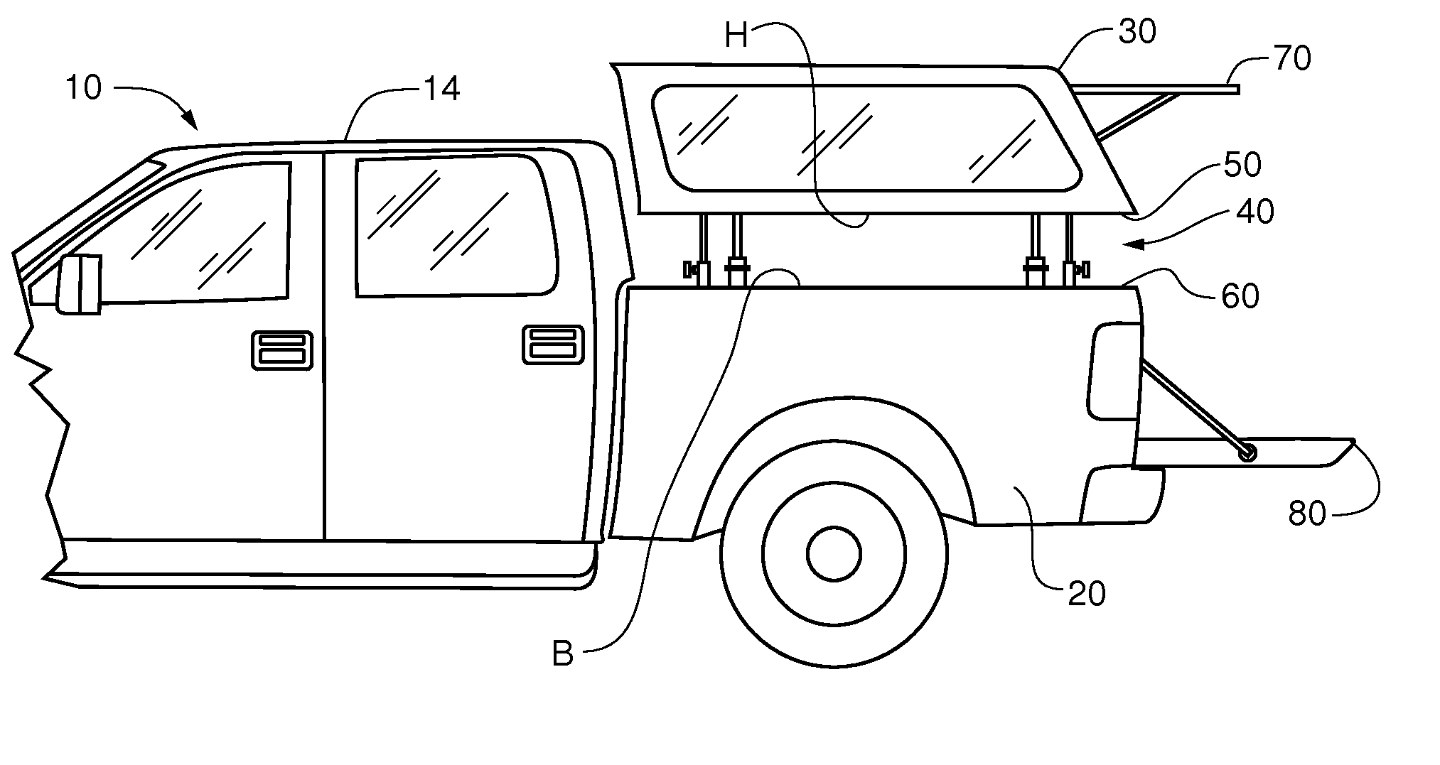 Topper lift system and method