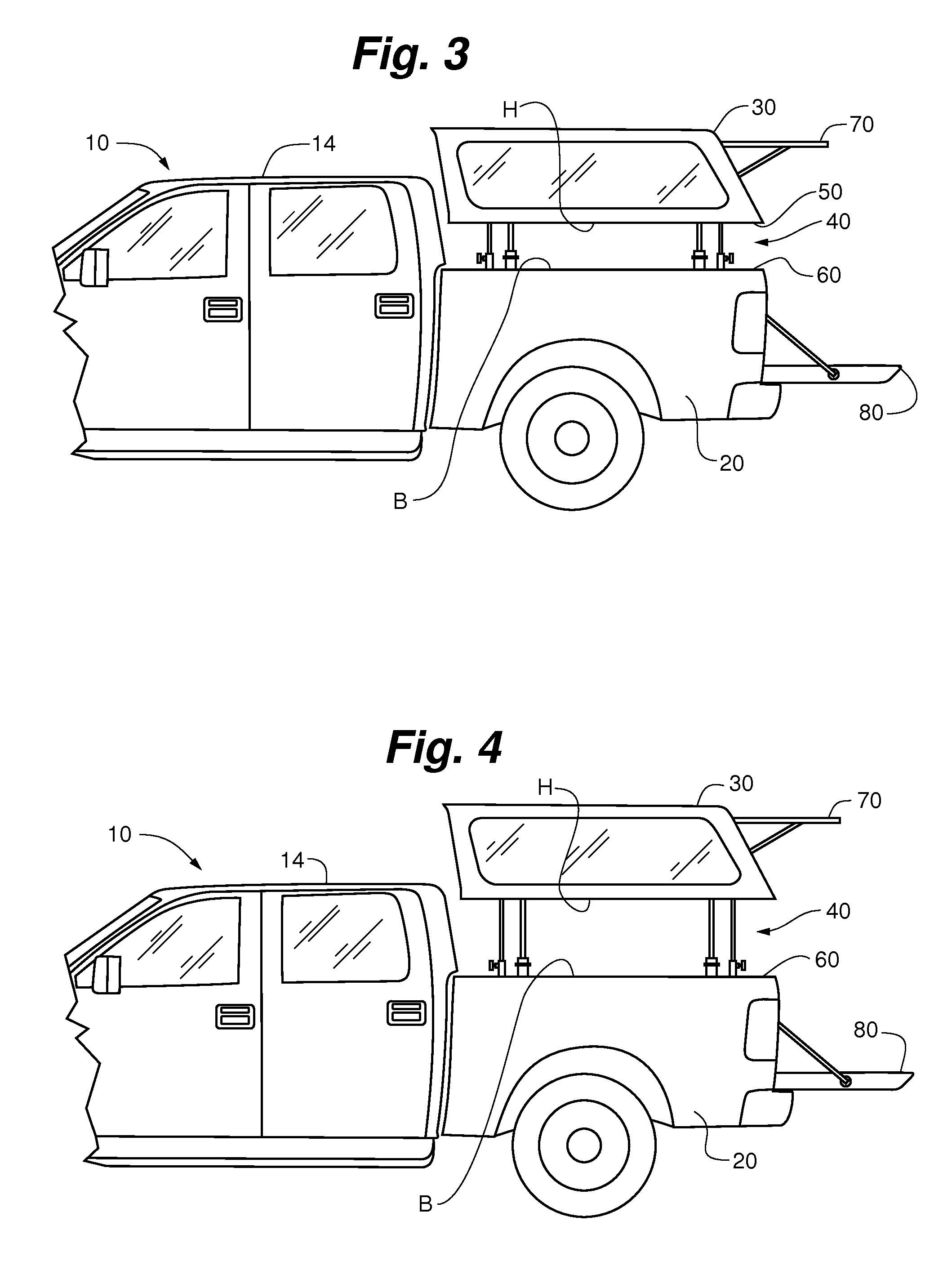 Topper lift system and method