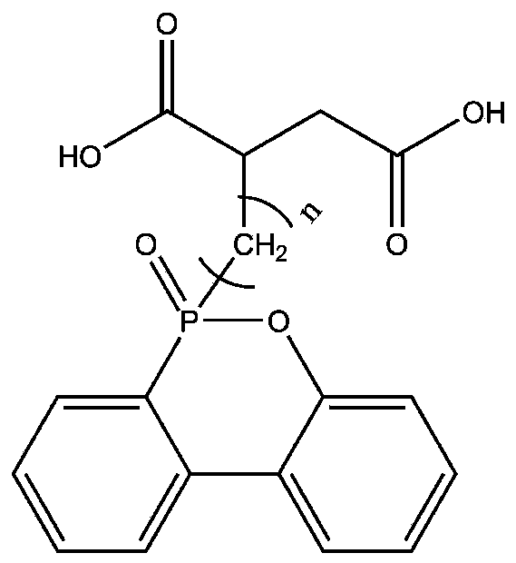 Phosphorus-containing biological based diacid diglycidyl ester and preparation method and application thereof