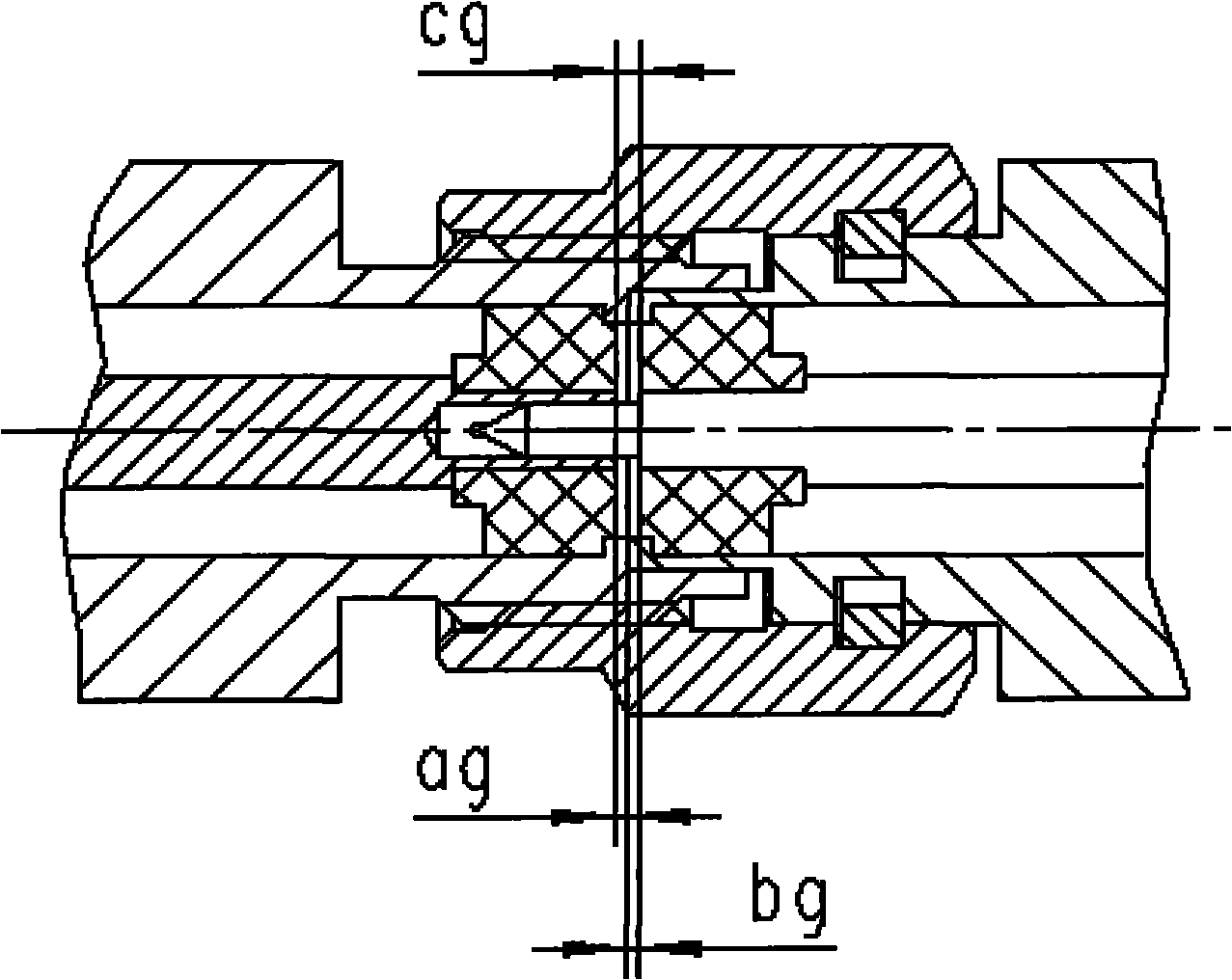 SMA radio frequency coaxial connector