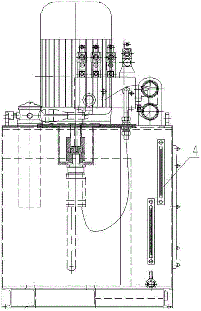 Stepping mechanism hydraulic station