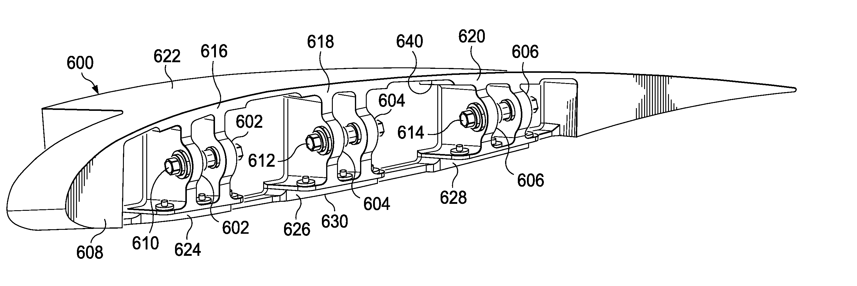 Wing tip joint in airfoils