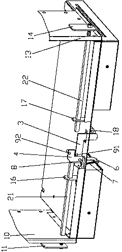 Drawer interlocking mechanism of low-voltage load switch box