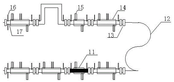 A safety evaluation device for simulating fluid flow in oil and gas pipelines