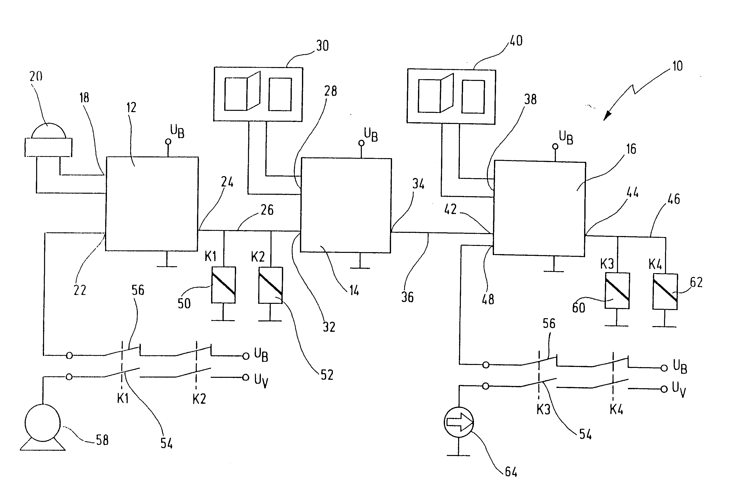 Apparatus for fail-safely disconnecting an electrical load; in particular in industrial production plants