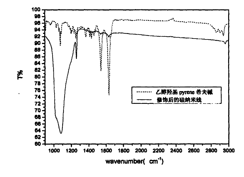 A composite of silicon nanowire-organic functional compound and its preparation method