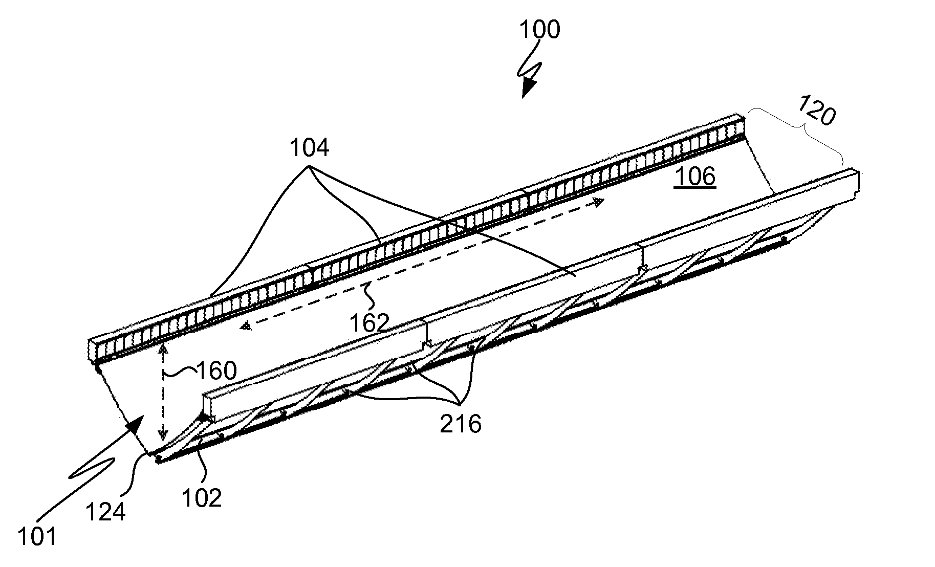 Solar collector with end modifications