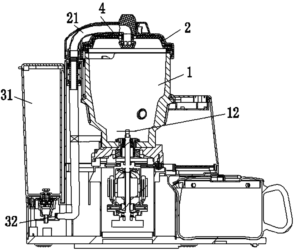 A spray cleaning food processing machine