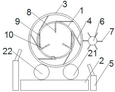 Rotary kiln for reducing ferronickel ore