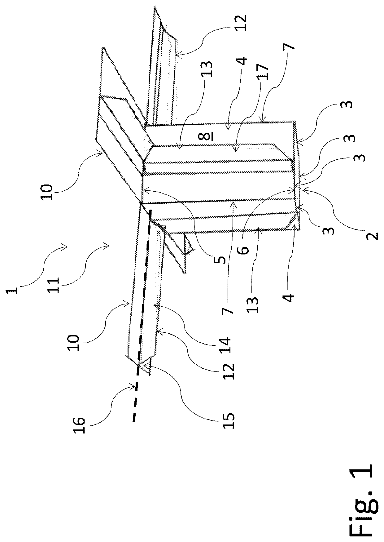 Container for aerial delivery of goods