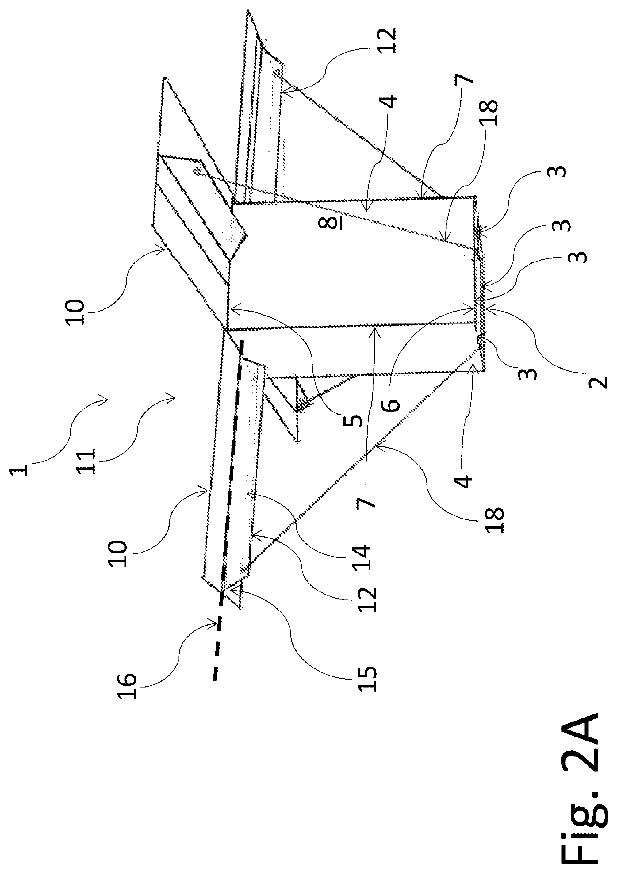 Container for aerial delivery of goods