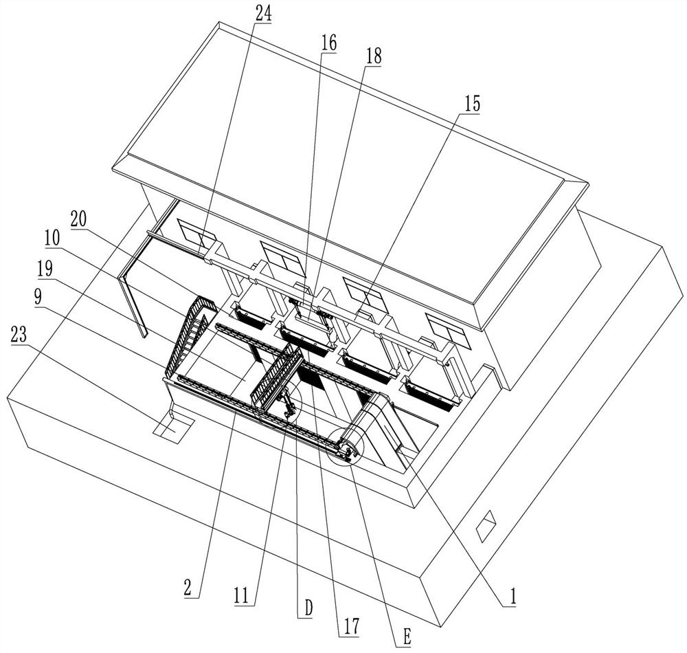 Comprehensive decontamination method for forebay of pump station