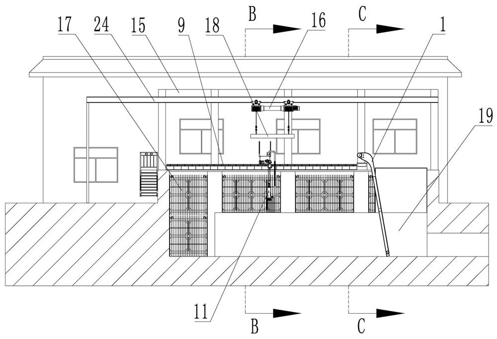 Comprehensive decontamination method for forebay of pump station