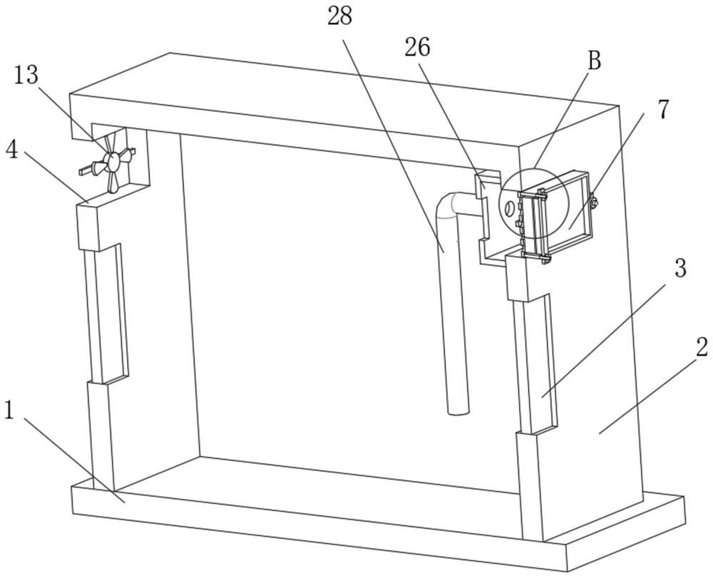 A paint spray booth for panel furniture processing