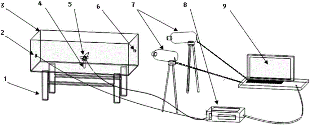 Observation system and method for aerodynamic force test and flapping wing flow field of flapping-wing micro air vehicle