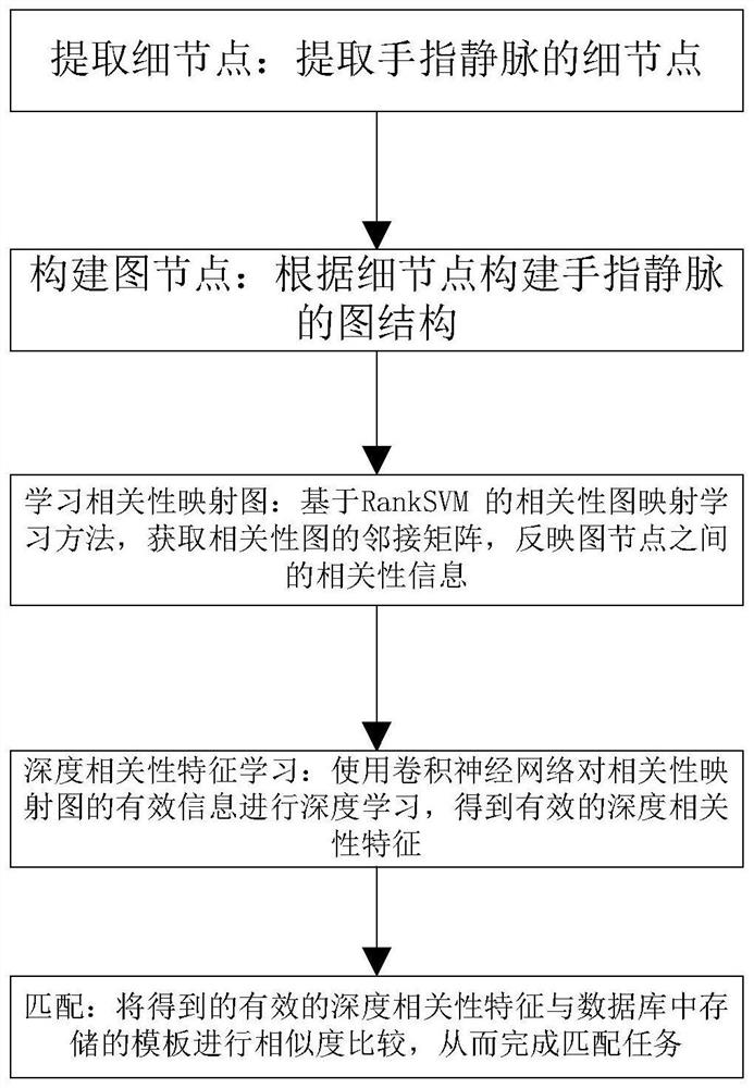 A finger vein recognition method and device based on deep correlation feature learning