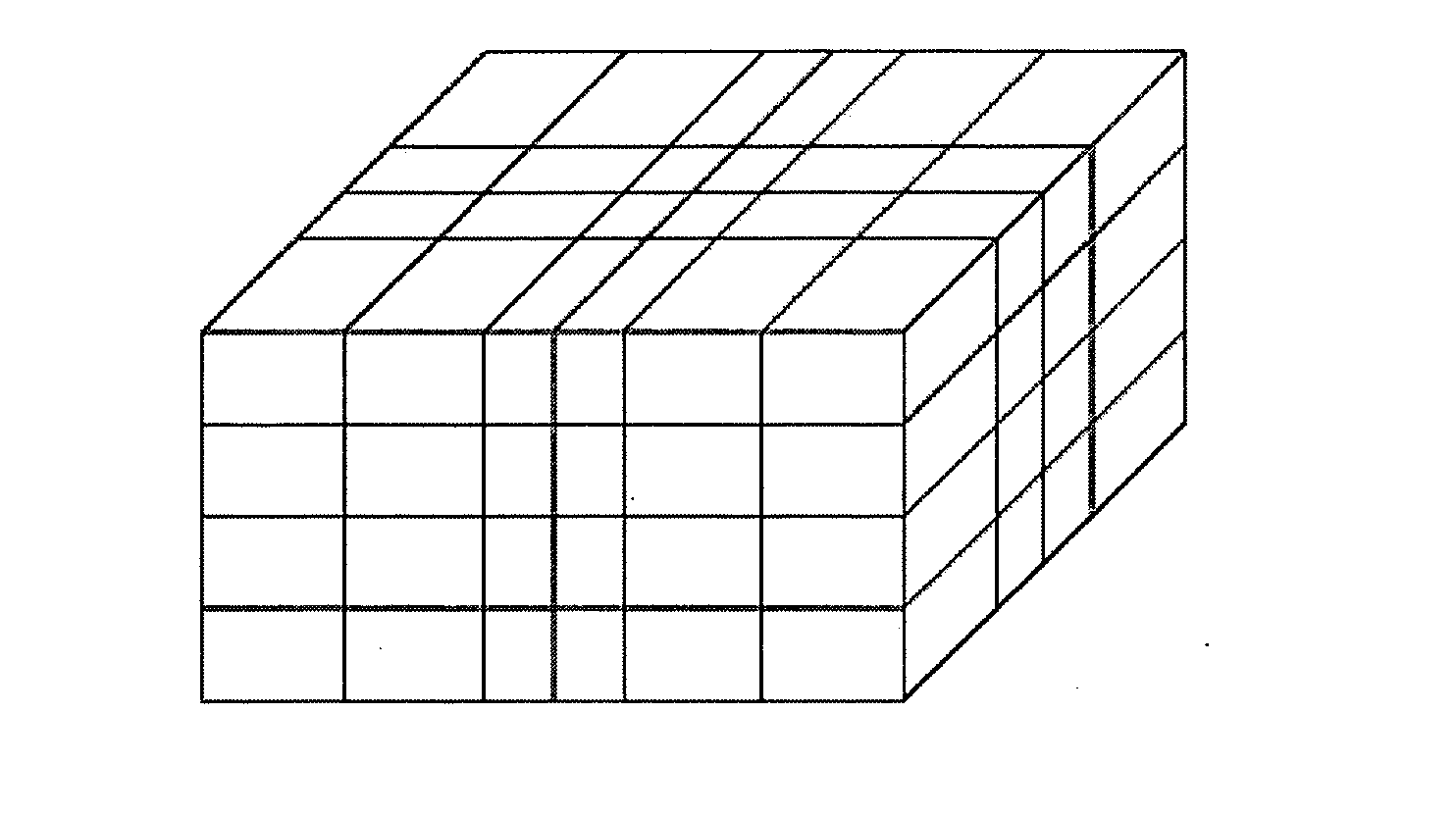 Method of generating a conforming hybrid grid in three dimensions of a heterogeneous formation crossed by one or more geometric discontinuities in order to carry out simulations