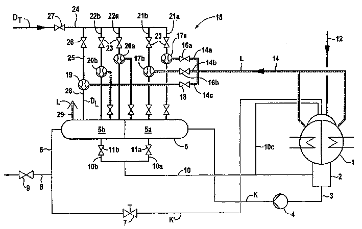 Method and device for evacuating turbine condenser