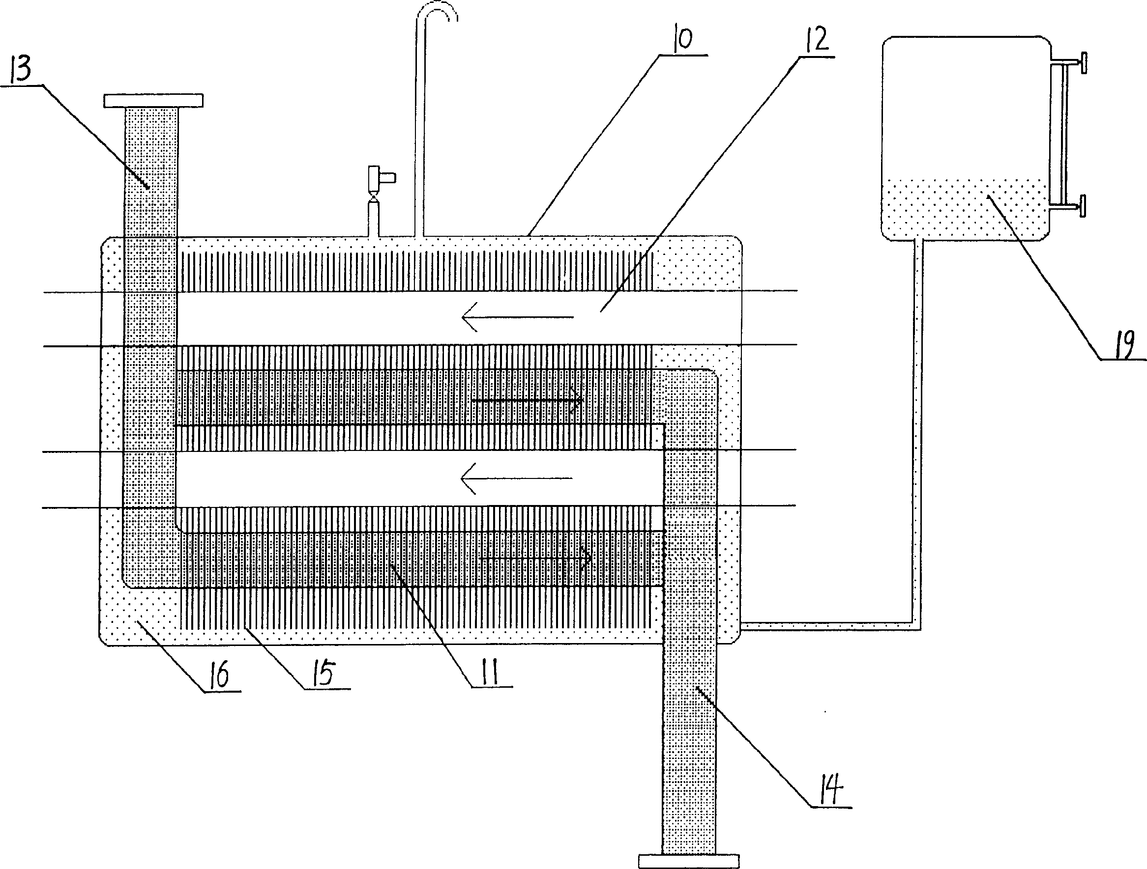 Oil heating type dyeing machine