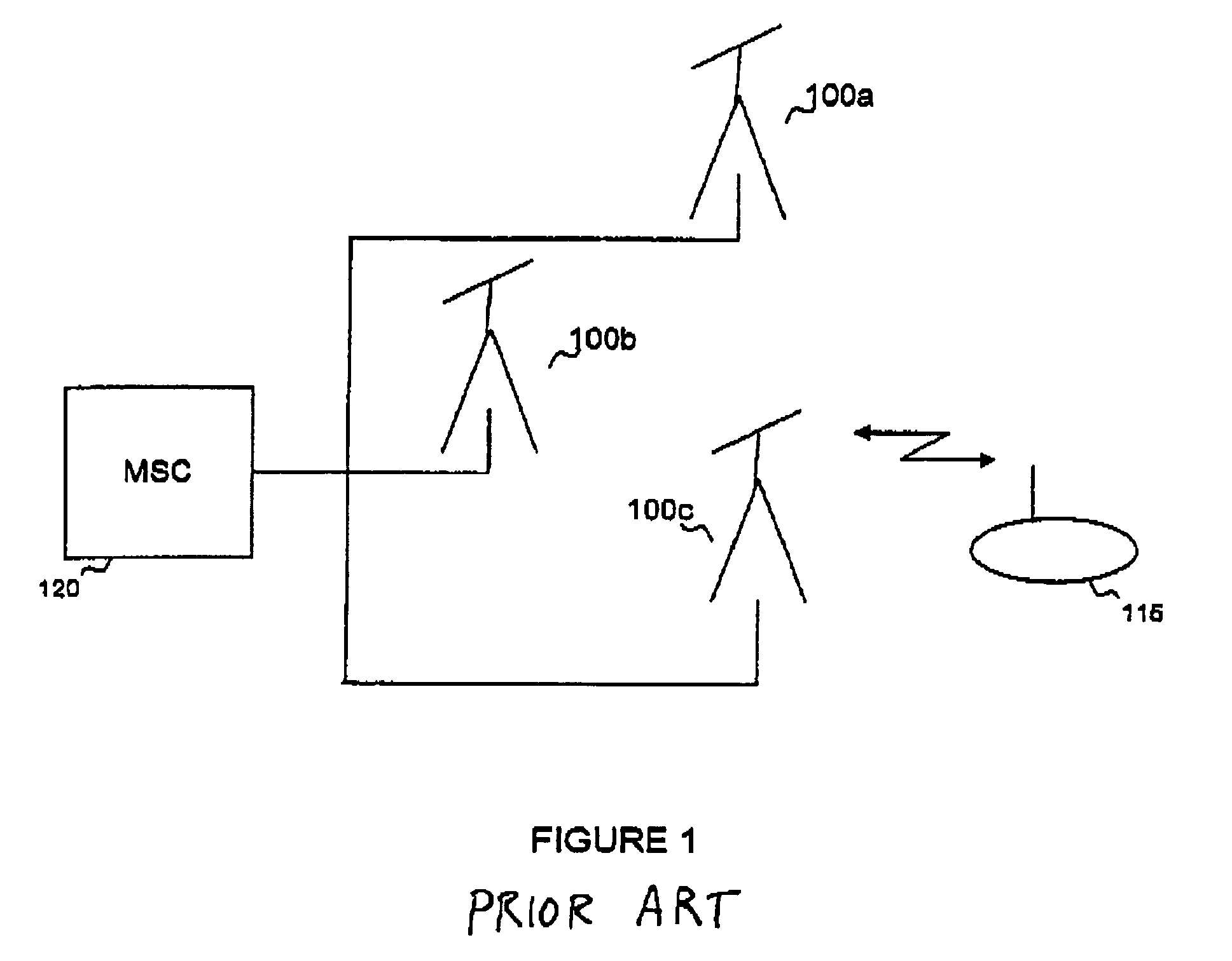 Cellular handoff based on traffic load sharing