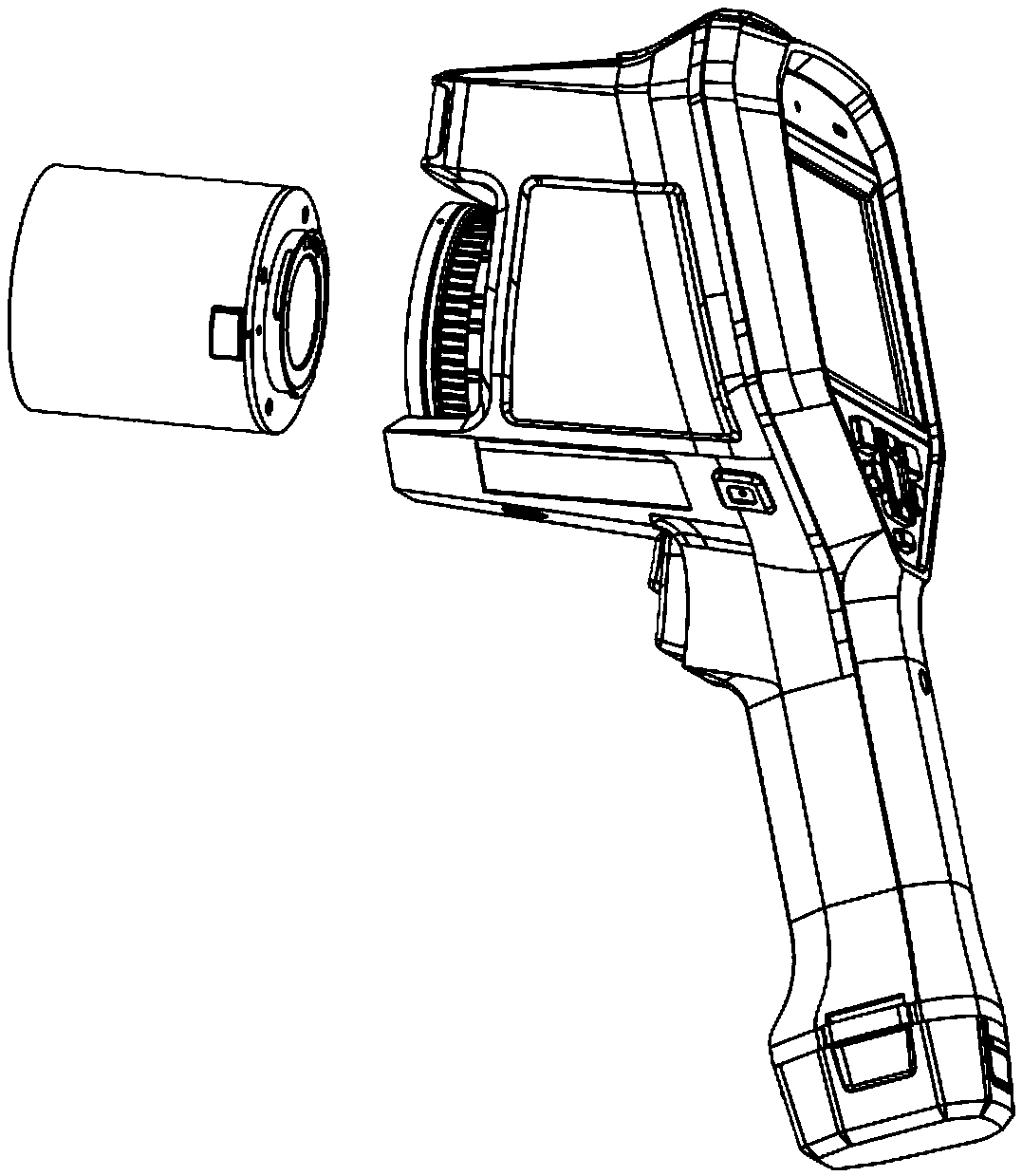 Thermal imager expansion mirror device