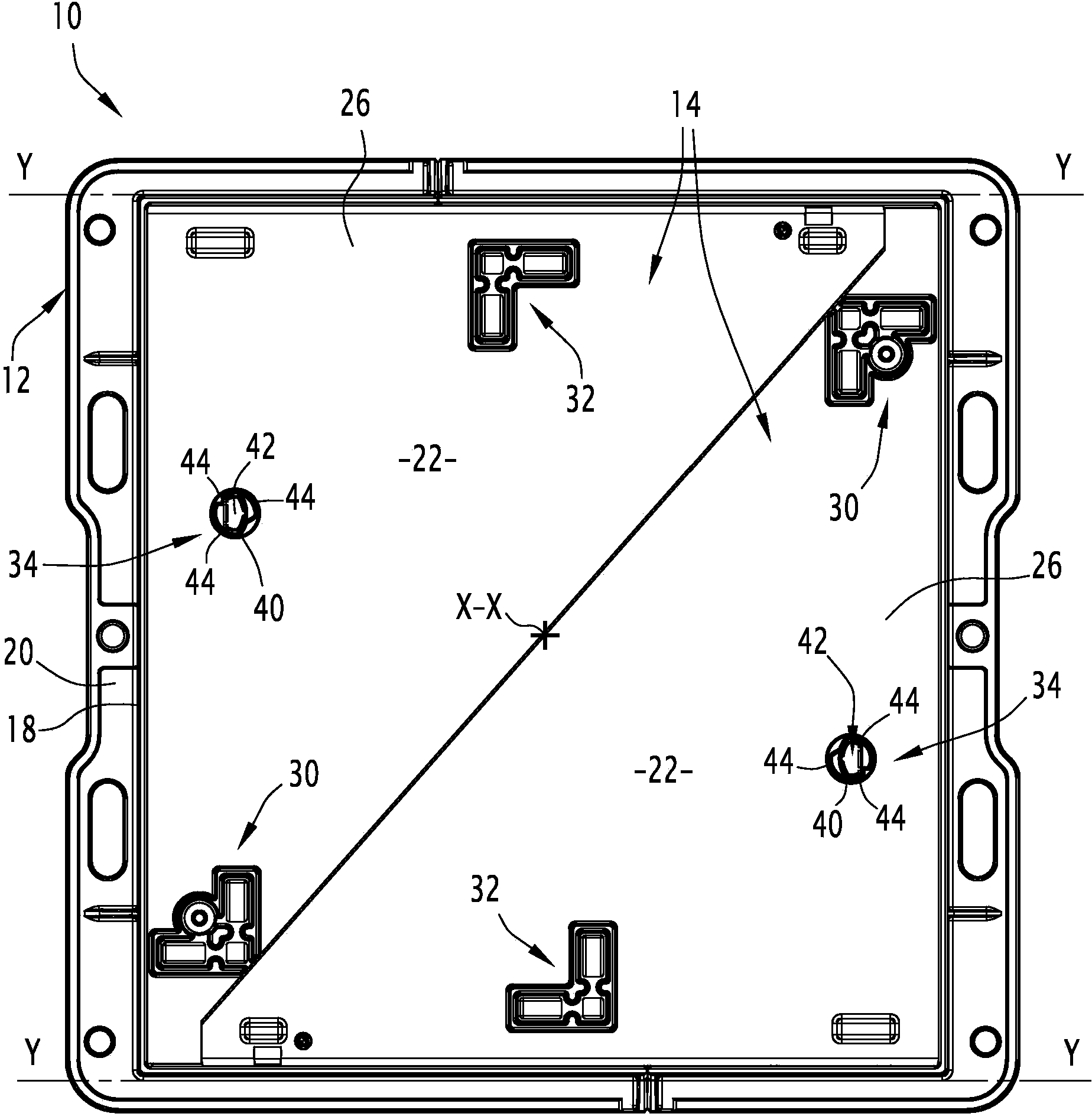 Fastener for street ironwork, assembly, street ironwork and corresponding method