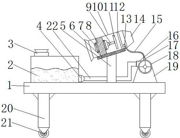 Spraying machine used in mine