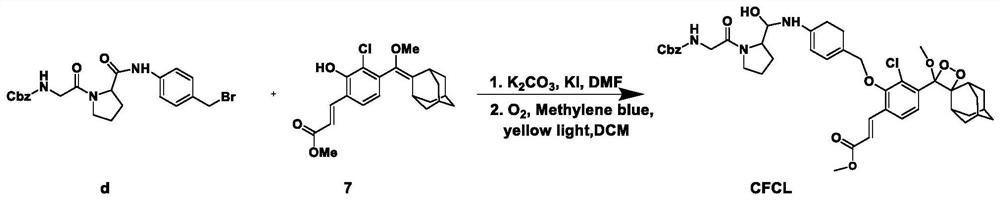 Chemiluminescent probe for detecting fibroblast activation protein, its synthesis method and application