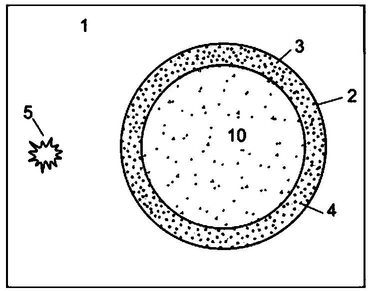 Novel composite material for improving underwater antiknock performance of wading buildings