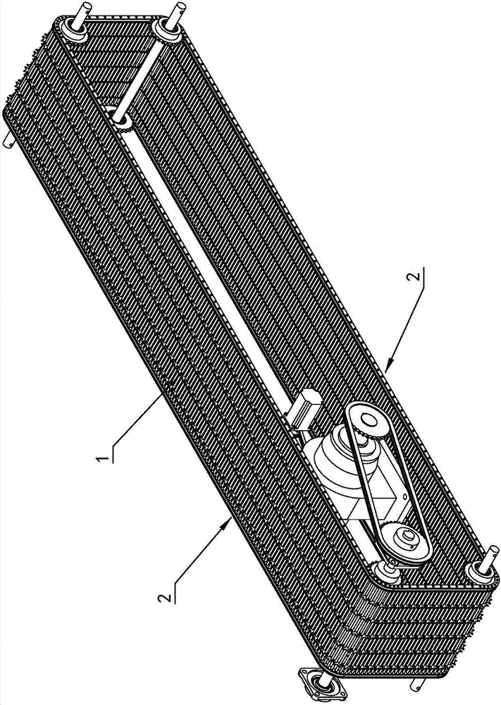 Conveying mechanism for penicillin bottles during annealing of penicillin bottles