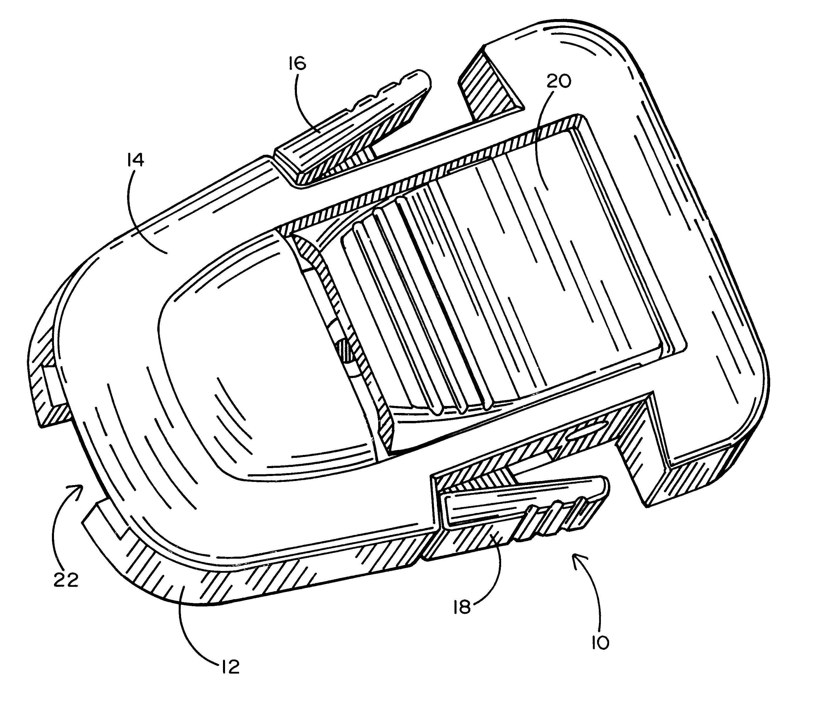 Strap connecting buckle