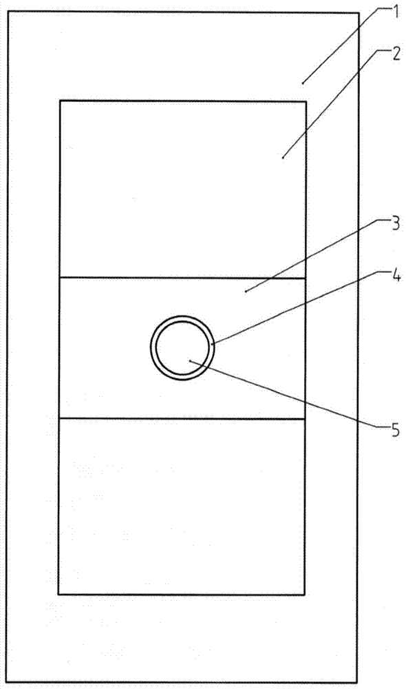 Insulating single-inserting sheet of in-phase double-circuit parallel connection transition conductor