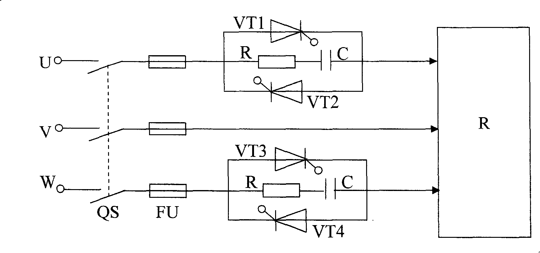 Heating control method for electric carburizing furnace