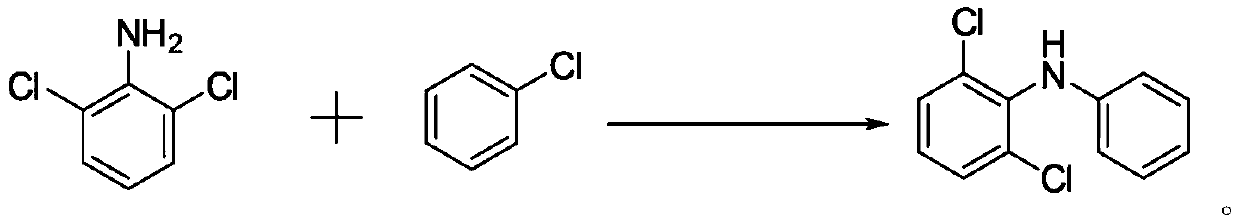 Preparation method of 2, 6-dichlorodiphenylamine